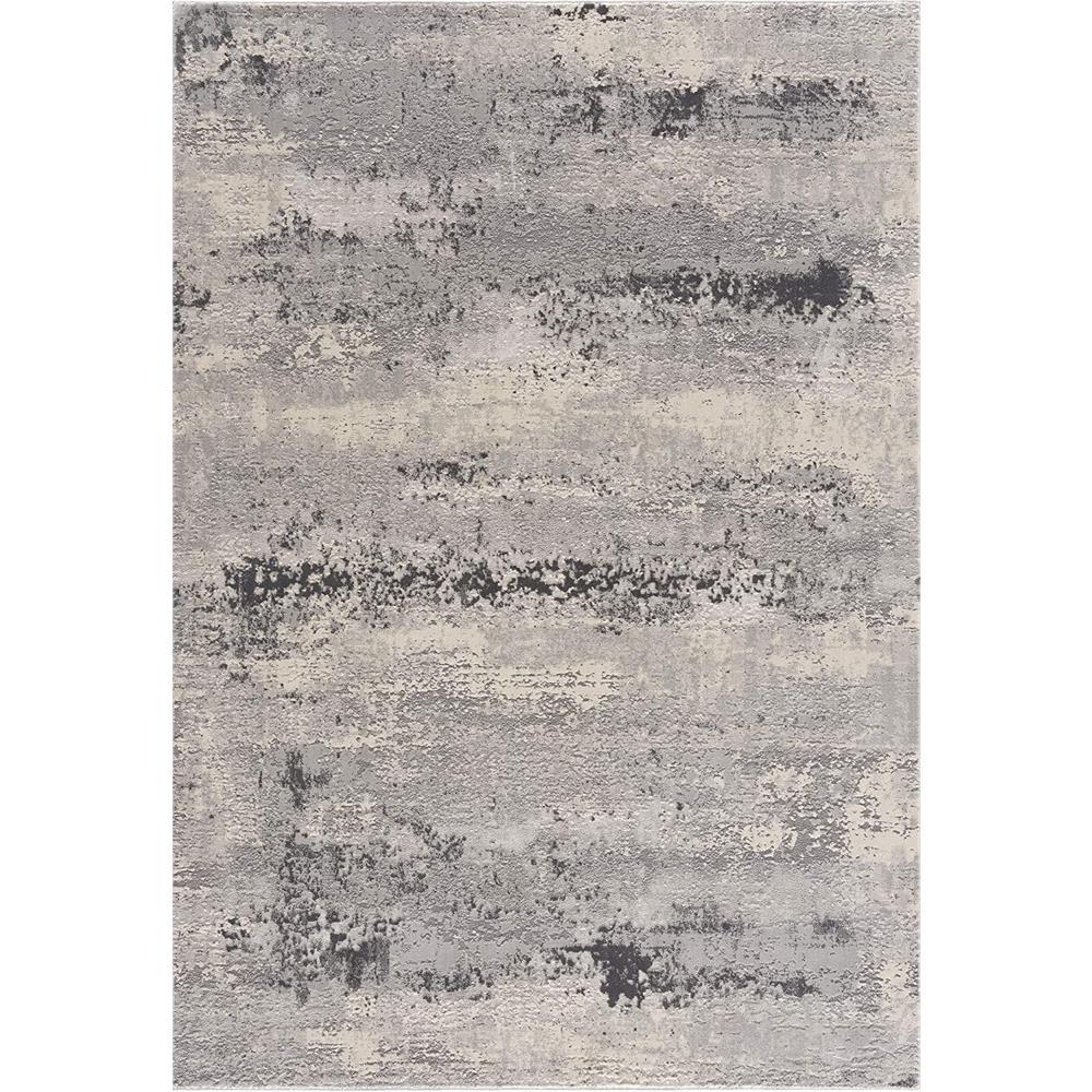4’ x 6’ Gray Modern Abstract Area Rug - Grey. Picture 3