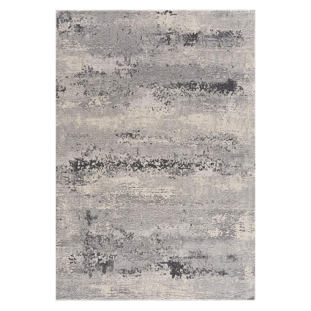 4’ x 6’ Gray Modern Abstract Area Rug - Grey. Picture 6