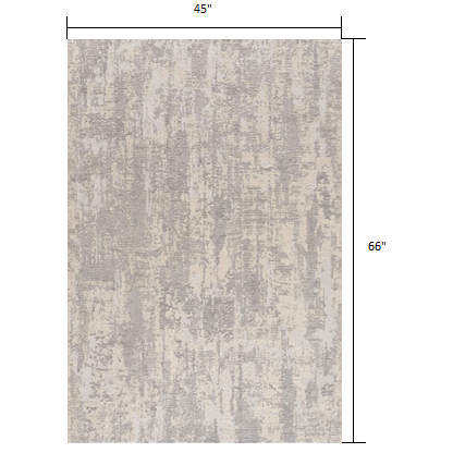 4’ x 6’ Gray Metro Modern Abstract Area Rug Grey. Picture 8