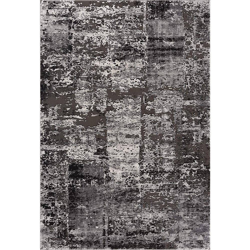 4’ x 6’ Gray Modern Abstract Area Rug Grey. Picture 2