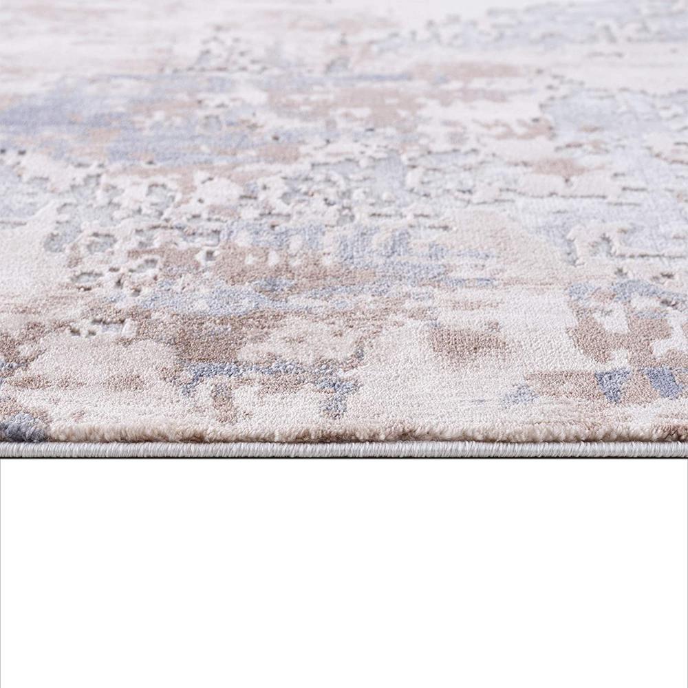 3’ x 5’ Beige and Ivory Abstract Area Rug Beige. Picture 7