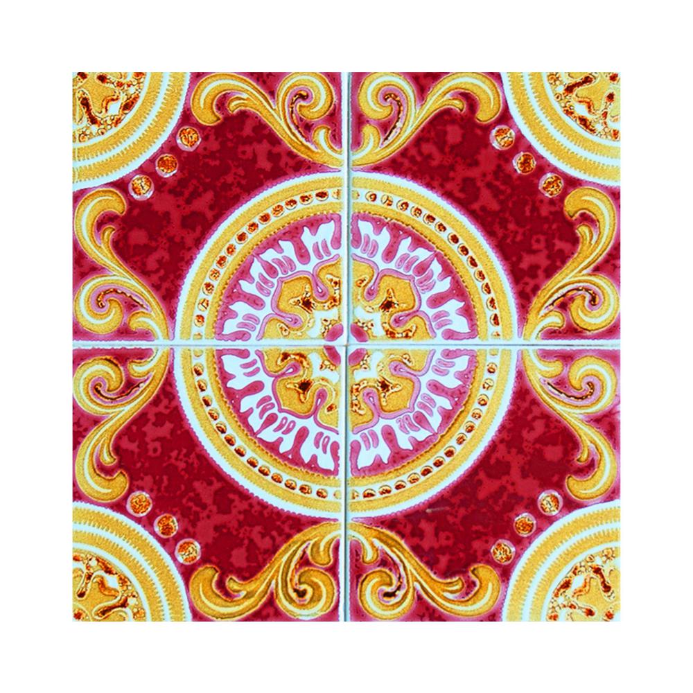 8" X 8" Golden Ruby Removable  Peel and Stick Tiles Red. Picture 9