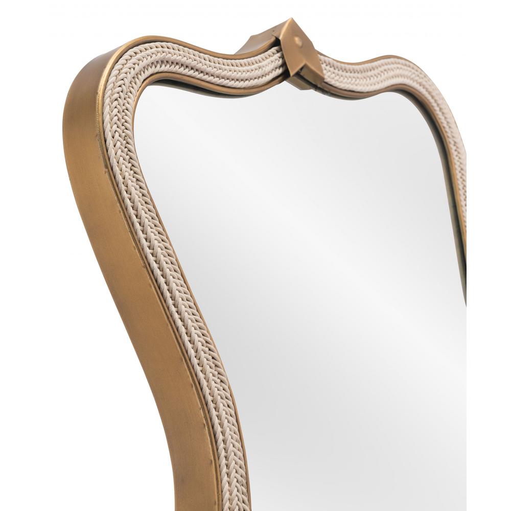 Gold Beveled Mirror Gold. Picture 4