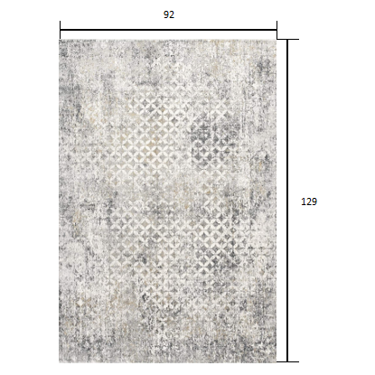8’ x 11’ Gray and Ivory Distressed Area Rug Grey. Picture 8
