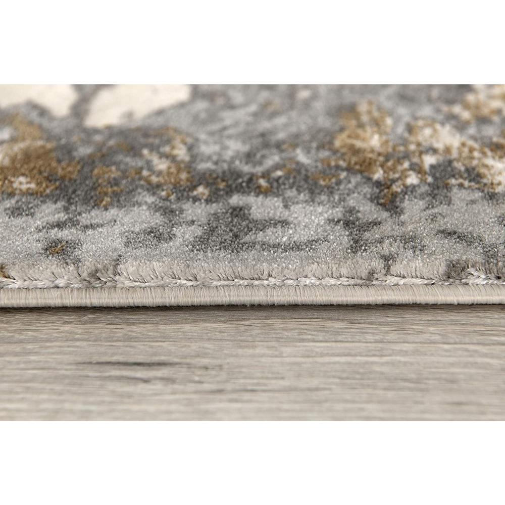 4’ x 6’ Beige and Gray Distressed Area Rug Beige. Picture 6