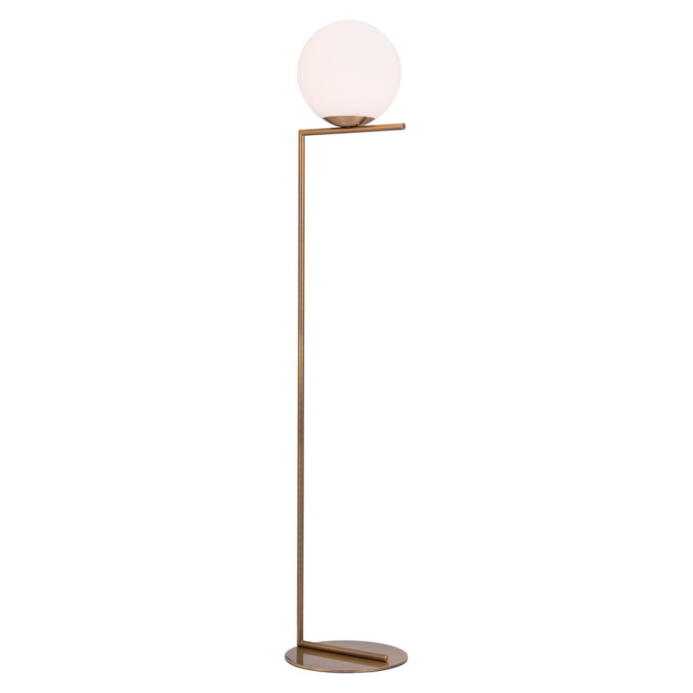Brass Balance Floor Lamp. Picture 1