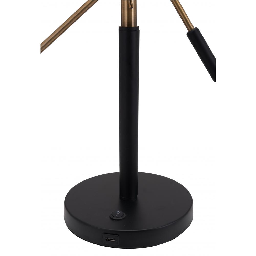 Black and Gold Adjustable Table or Desk Lamp Matte Black & Brass
Matte Black & Brass. Picture 5