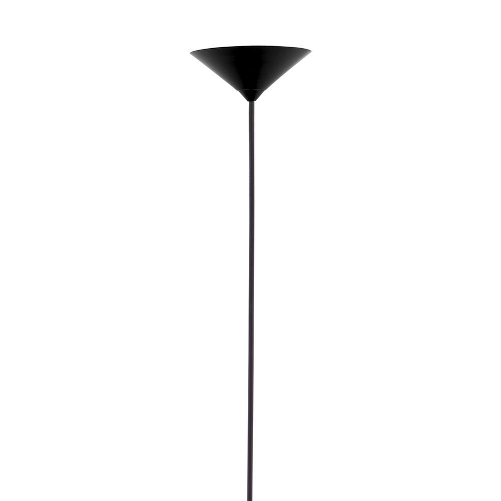 Black Geometric Hood Ceiling Lamp Black. Picture 4