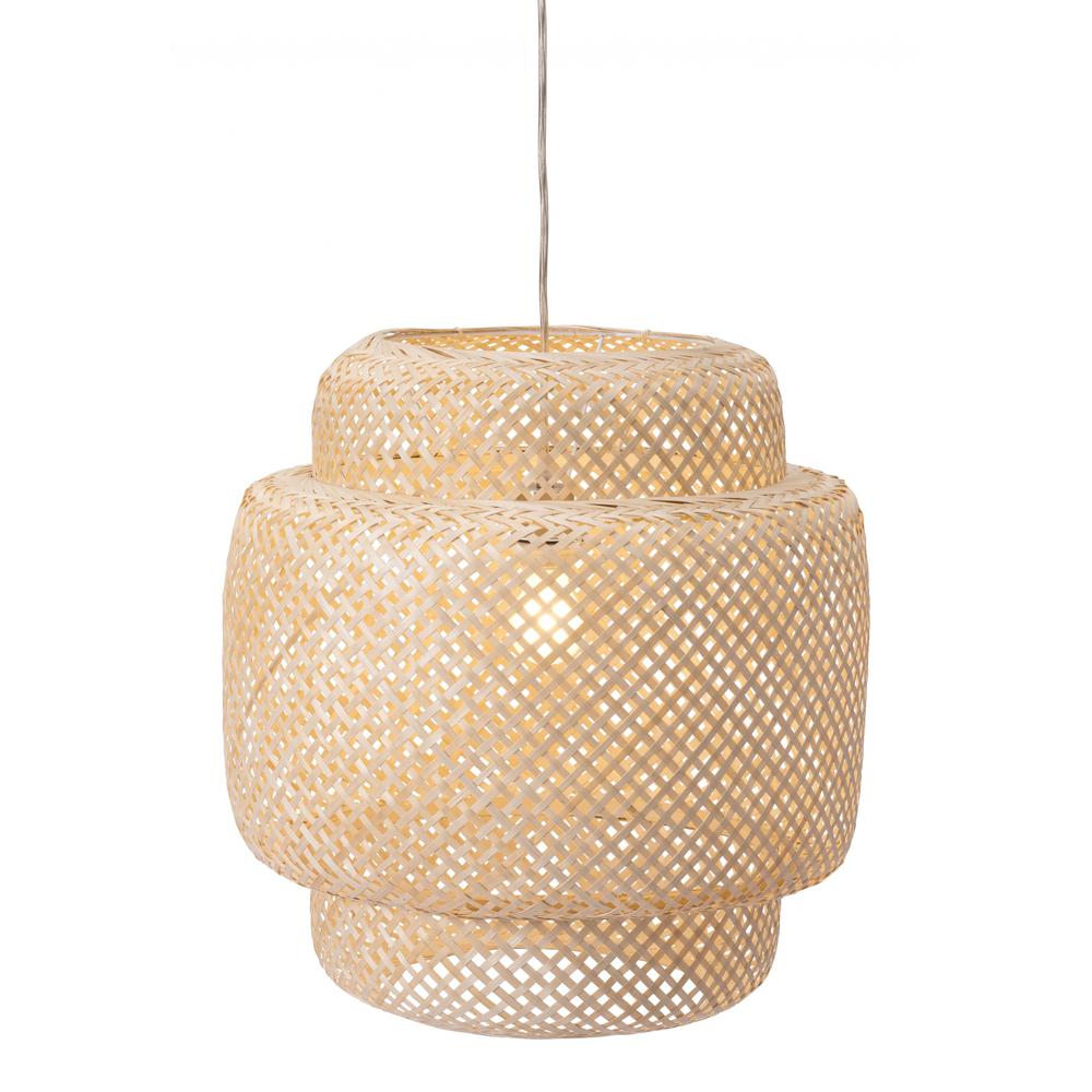 Natural Boho Weave Ceiling Lamp Natural. Picture 5