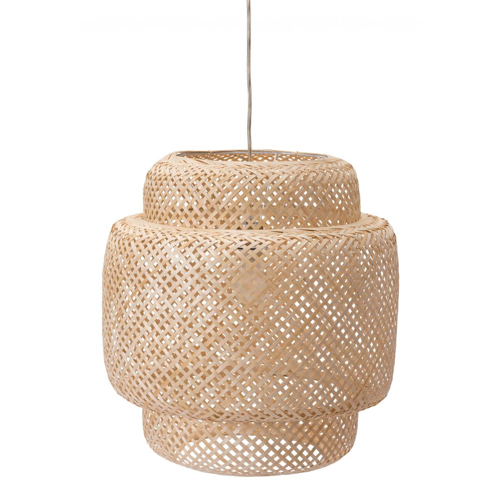 Natural Boho Weave Ceiling Lamp Natural. Picture 6