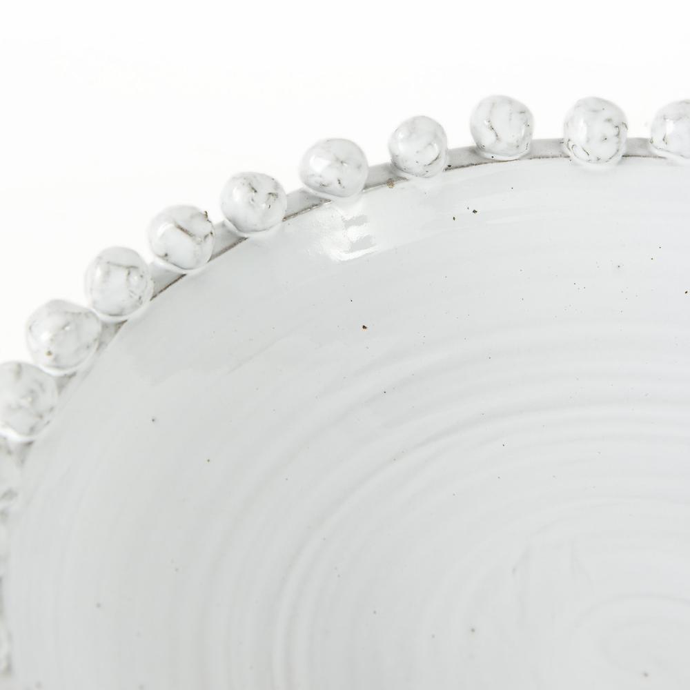 Off White Ceramic Centerpiece Bowl Off-White. Picture 4