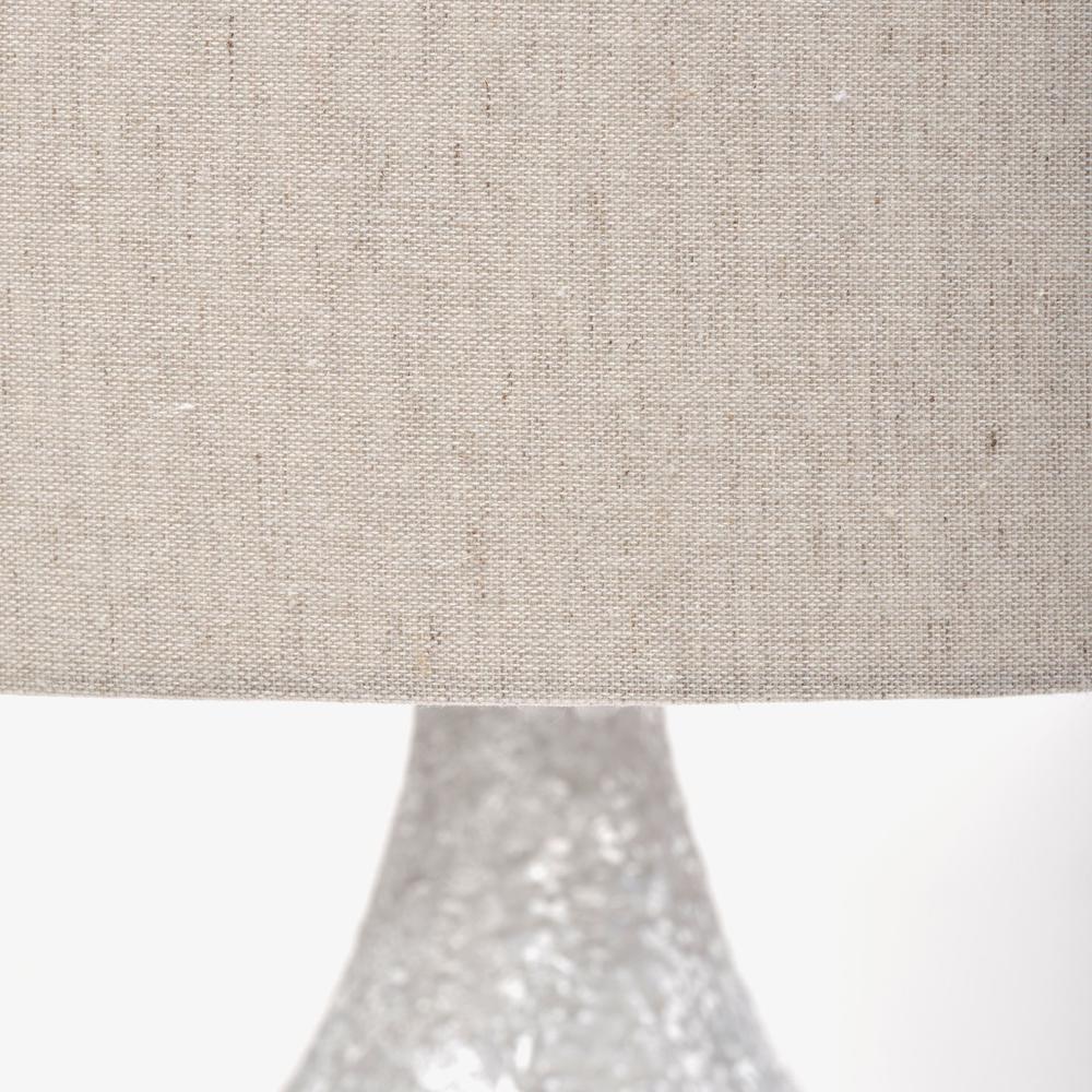Groovy Gray Concrete Base Table Lamp Beige/Gray. Picture 2
