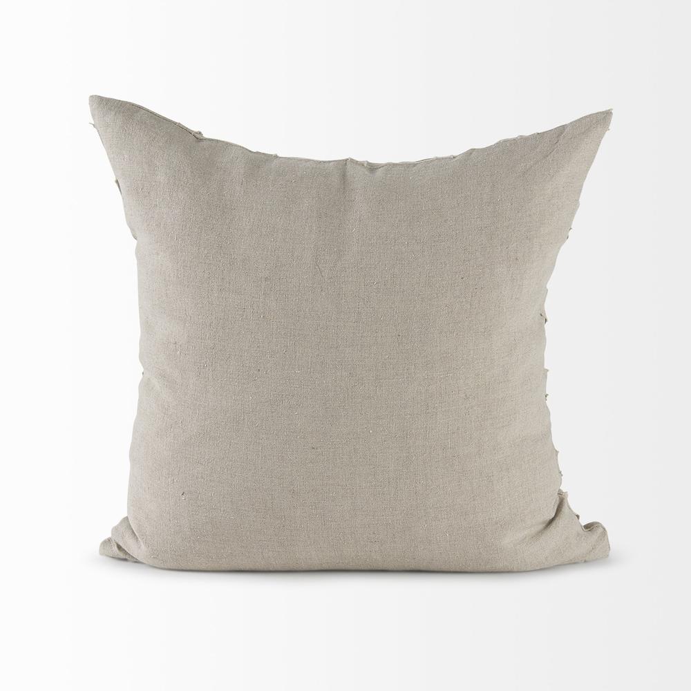 Light Gray Chevron Textured Pillow Cover Beige. Picture 4