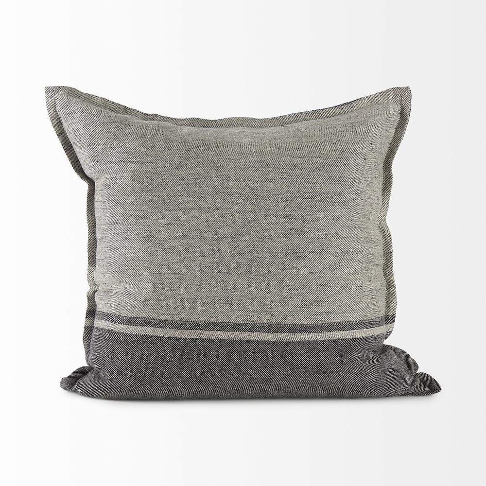 Light and Dark Gray Cushion Cover Gray. Picture 2