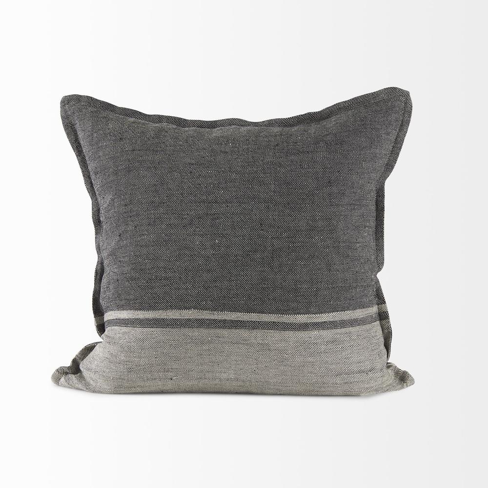 Light and Dark Gray Cushion Cover Gray. Picture 4