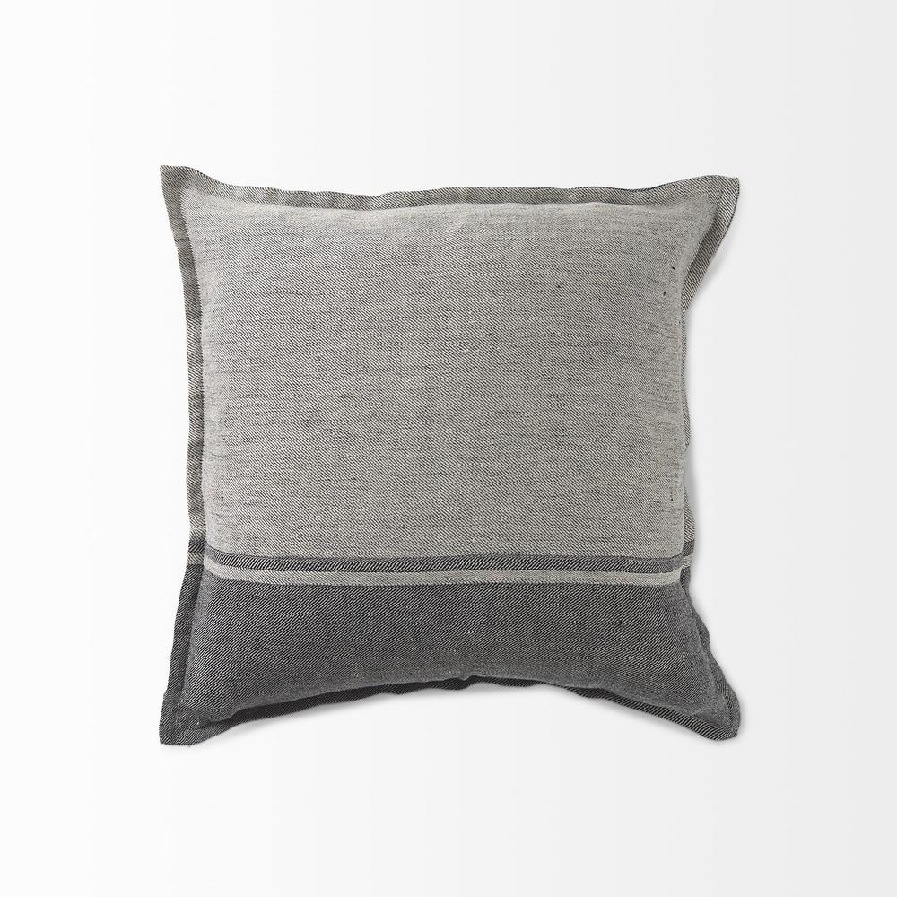 Light and Dark Gray Cushion Cover Gray. Picture 5