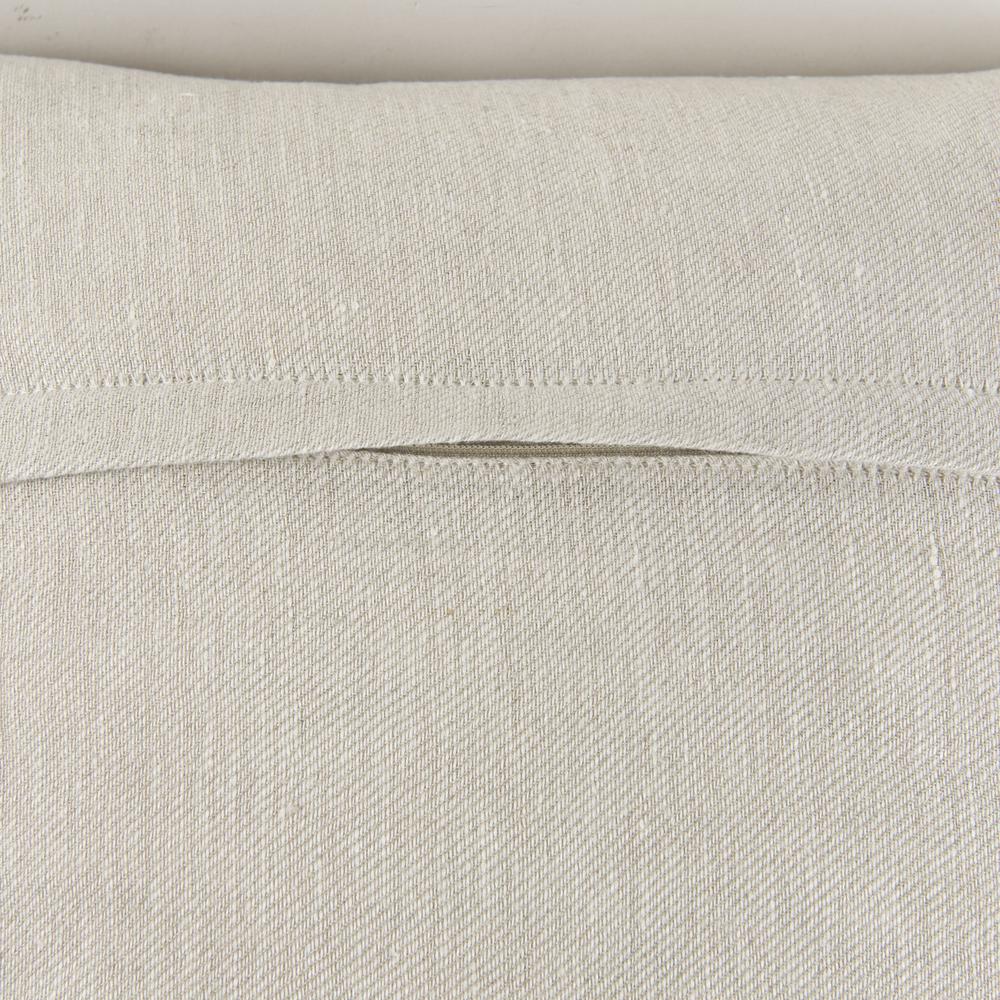 Cream Bordered Pillow Cover Beige. Picture 7