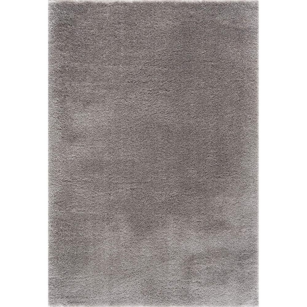 4’ x 6’ Gray Modern Solid Shag Area Rug Grey. Picture 2