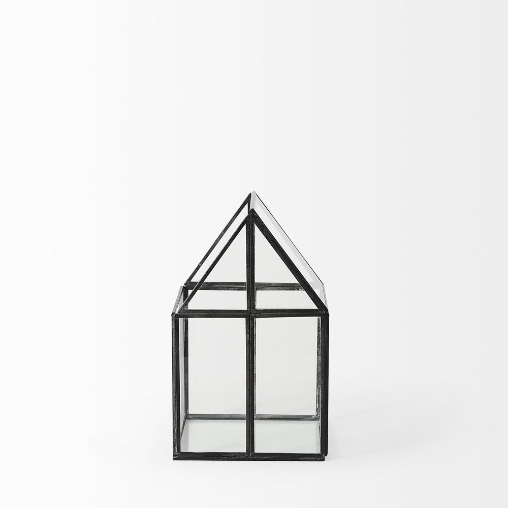 Petite House Shaped Glass Terrarium. Picture 2