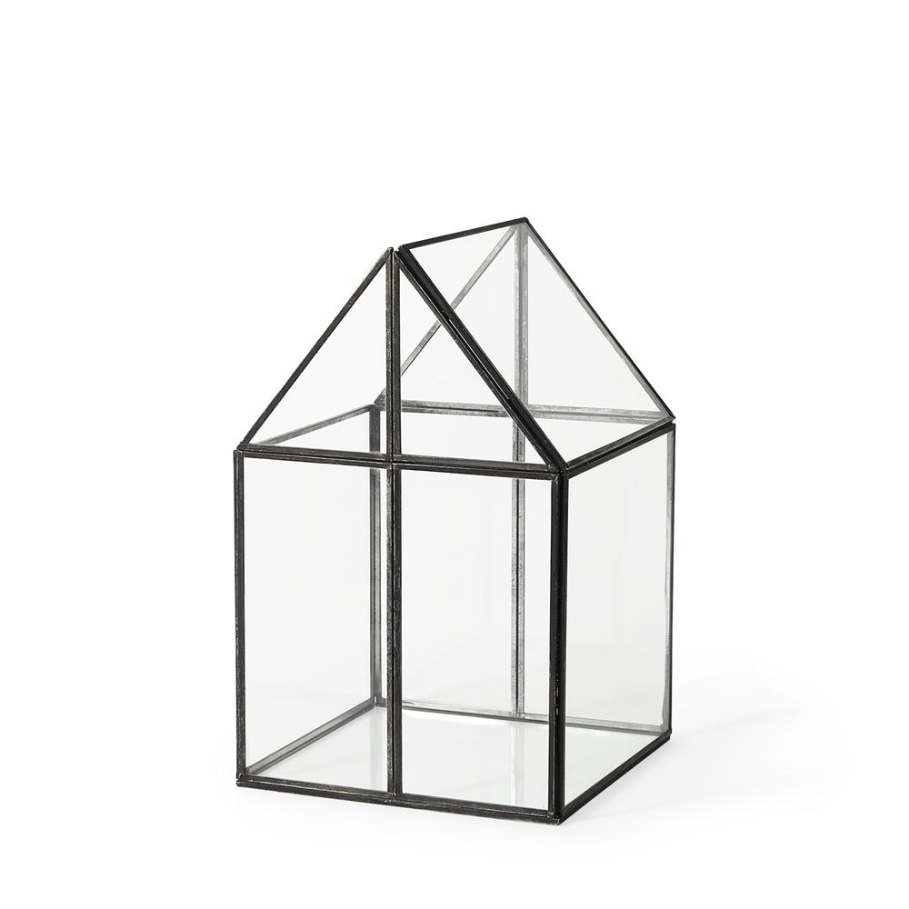 House Shaped Glass Terrarium. Picture 1