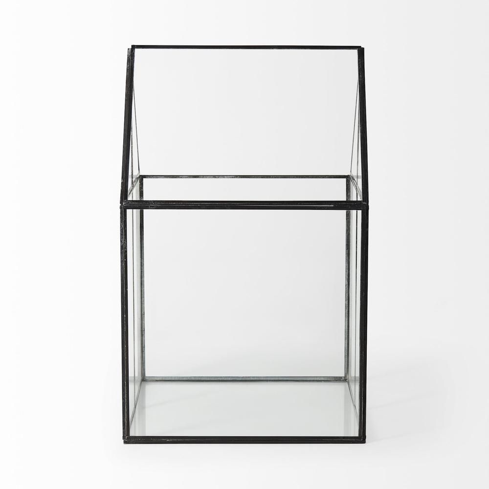 XL House Shaped Glass Terrarium. Picture 3