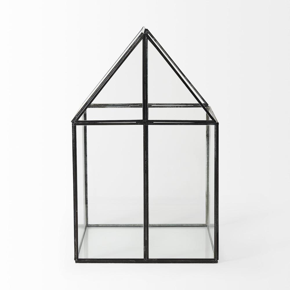 XL House Shaped Glass Terrarium. Picture 4