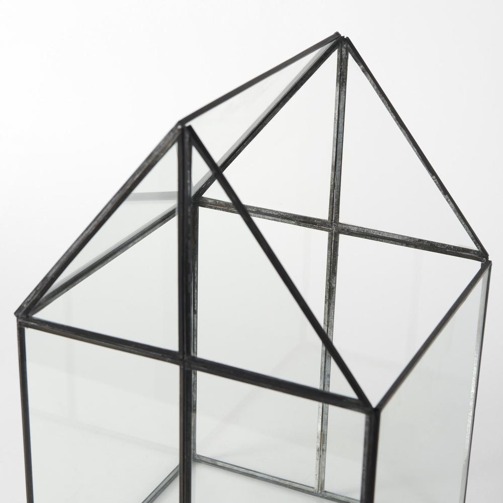 XL House Shaped Glass Terrarium. Picture 8
