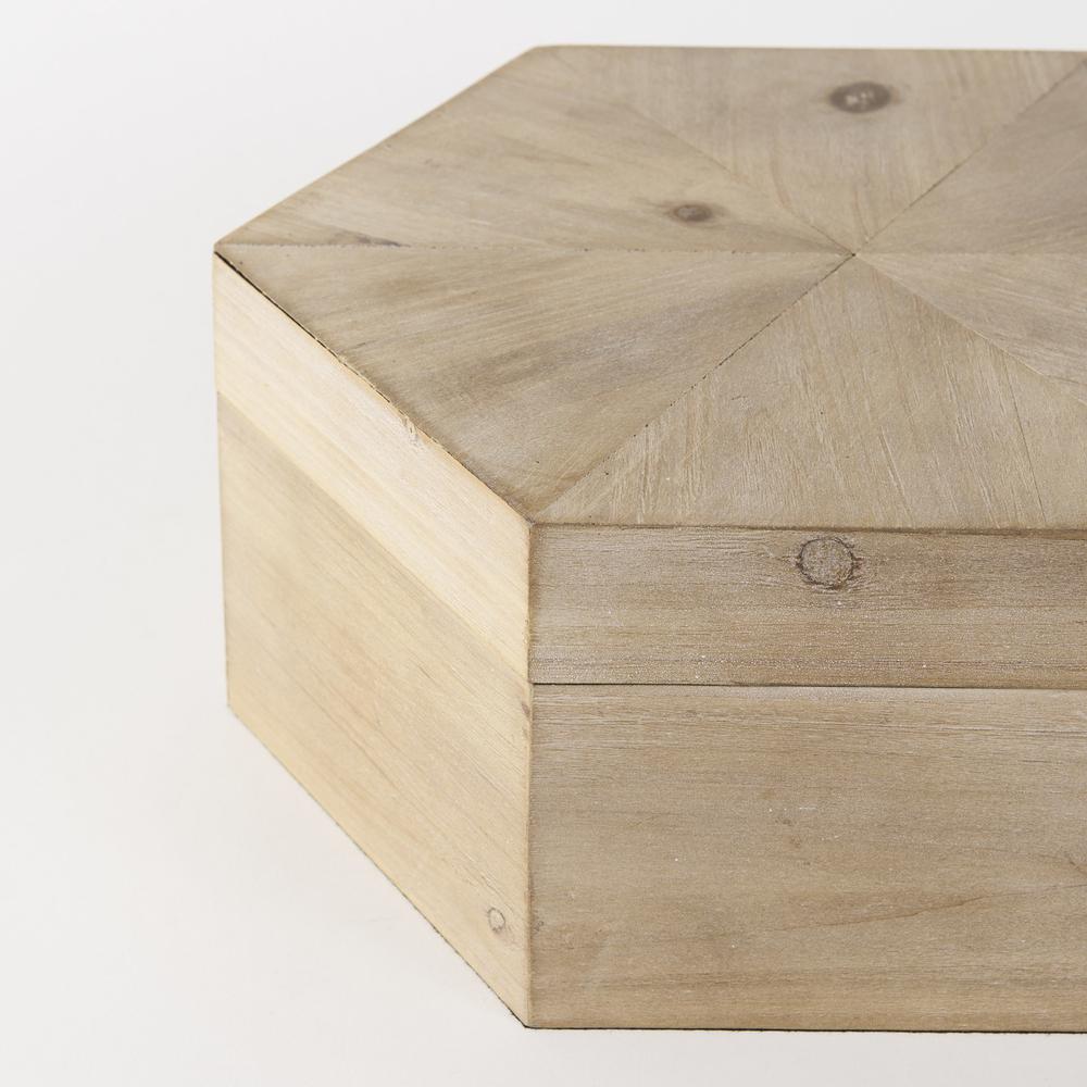 Set of Two Hexagonal Wooden Boxes. Picture 6
