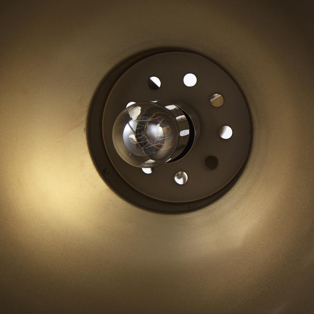 Gold Metal Sphere Pendant Hanging Light Copper. Picture 8