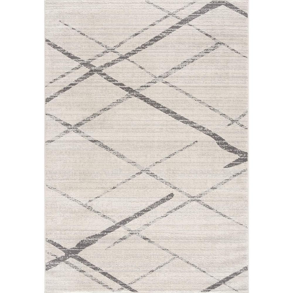 2’ x 10’ Gray Modern Abstract Pattern Runner Rug Grey. Picture 2