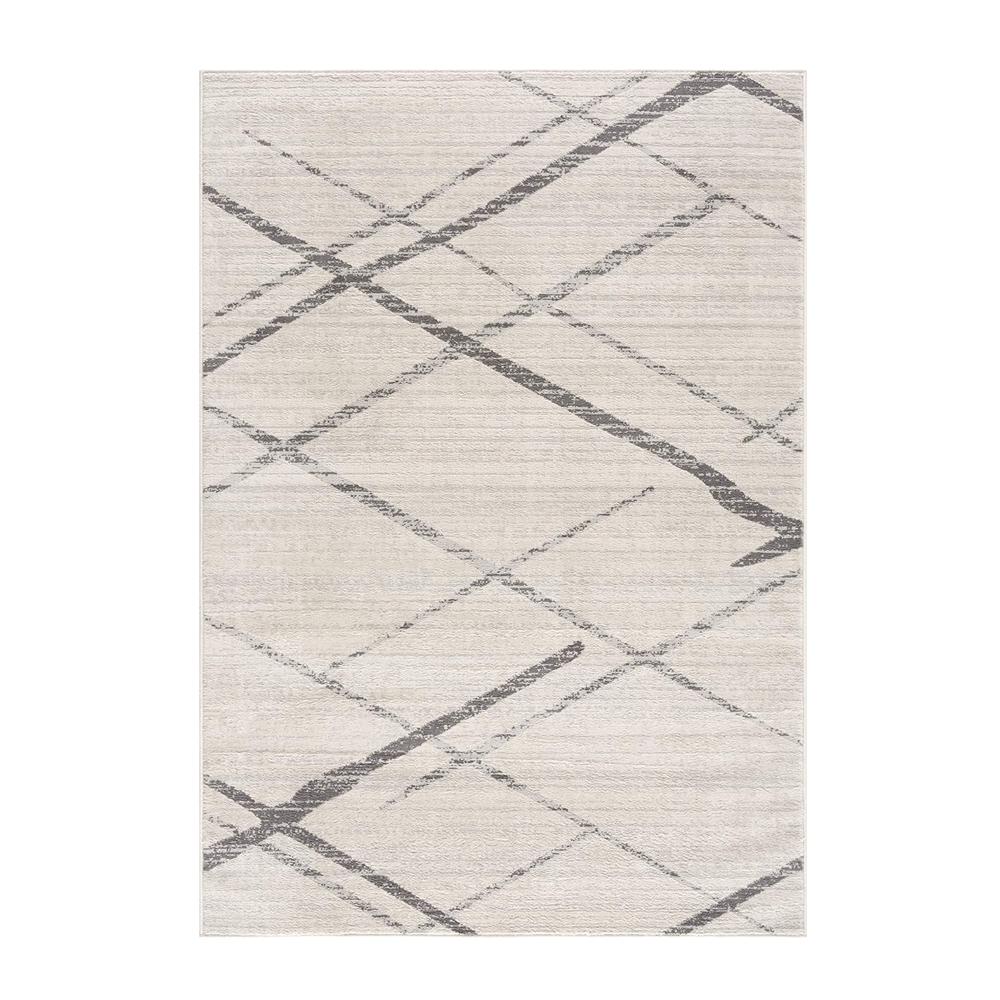 2’ x 10’ Gray Modern Abstract Pattern Runner Rug Grey. Picture 8