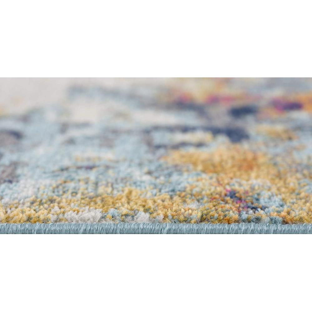 2’ x 10’ Multicolored Abstract Painting Runner Rug Multi. Picture 6