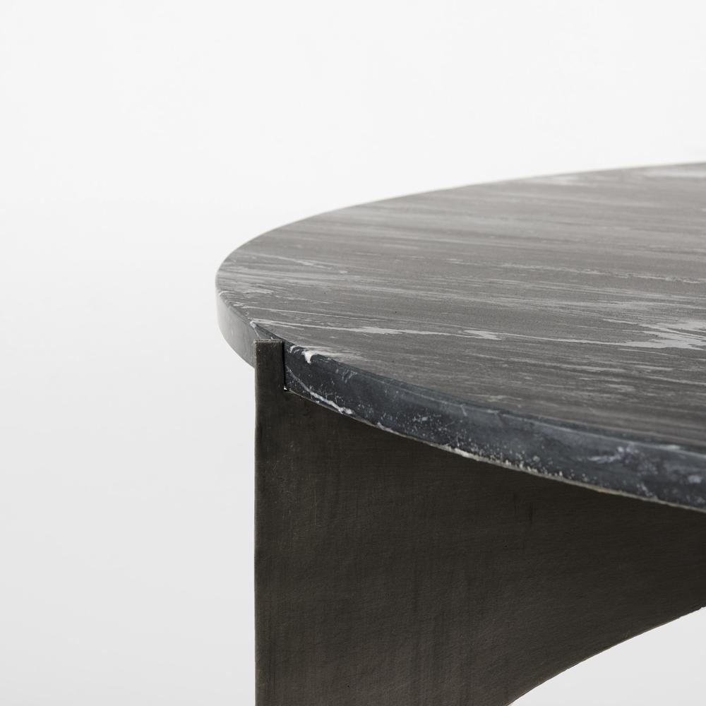 Contemporary Black Marble Coffee Table. Picture 8