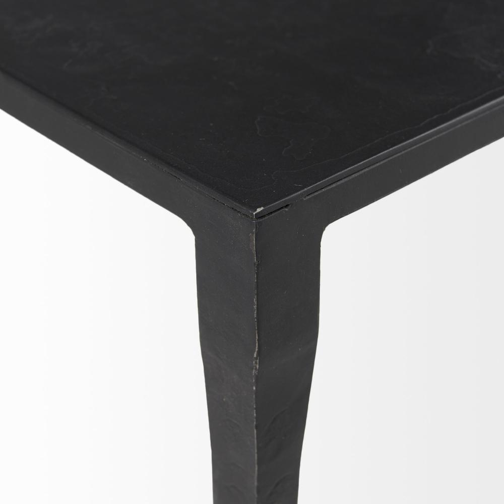 Minimal Black Iron Rectangular Coffee Table. Picture 7
