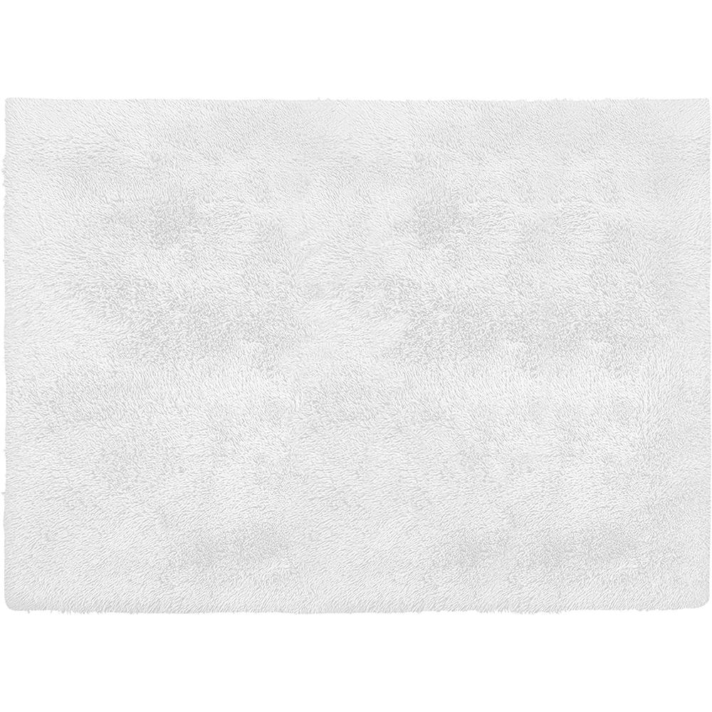 4’ x 5’ White Solid Modern Area Rug White. Picture 8