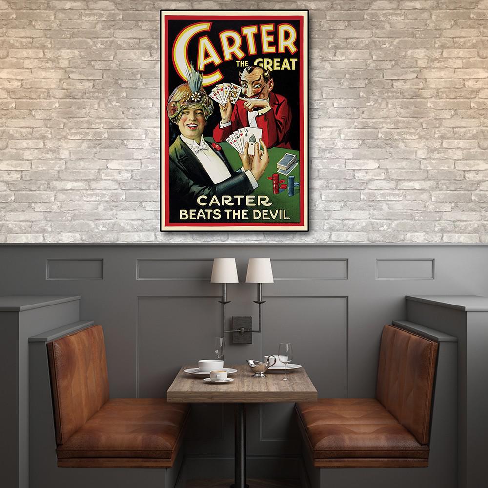 36" x 54" Vintage 1922 Carter Vintage Magic Poster Wall Art Multi. Picture 3