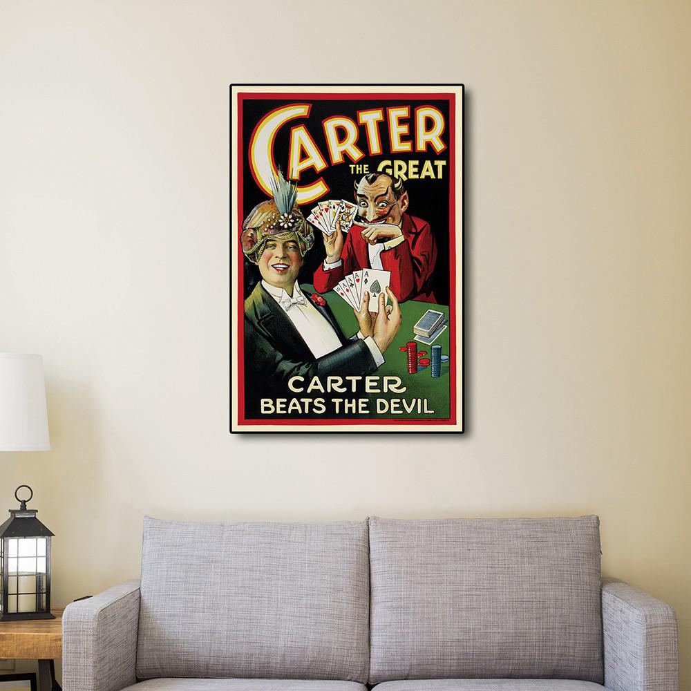36" x 54" Vintage 1922 Carter Vintage Magic Poster Wall Art Multi. Picture 4