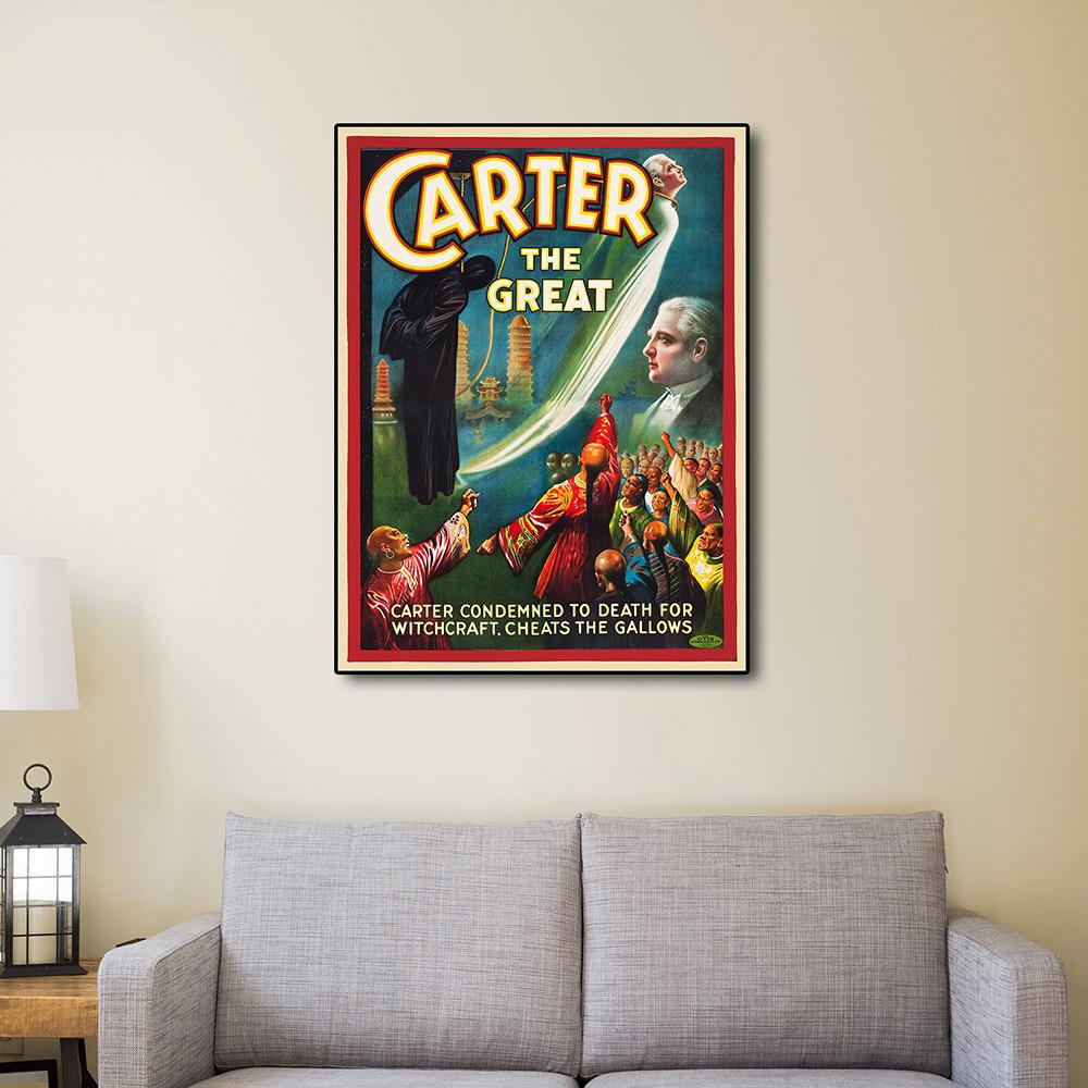 36" x 48" Vintage 1926 Carter Witchcraft Magic Poster Wall Art Multi. Picture 4