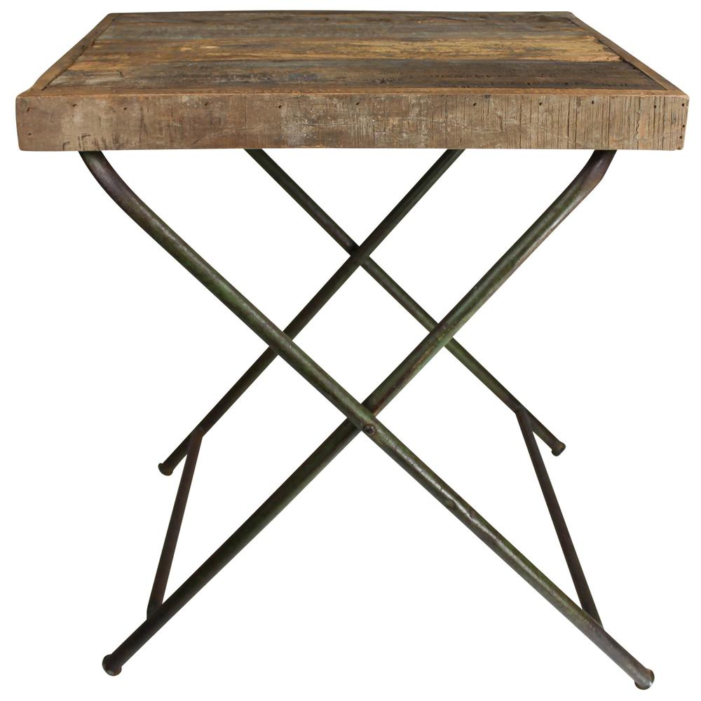 Reclaimed Wood Folding Table. Picture 1