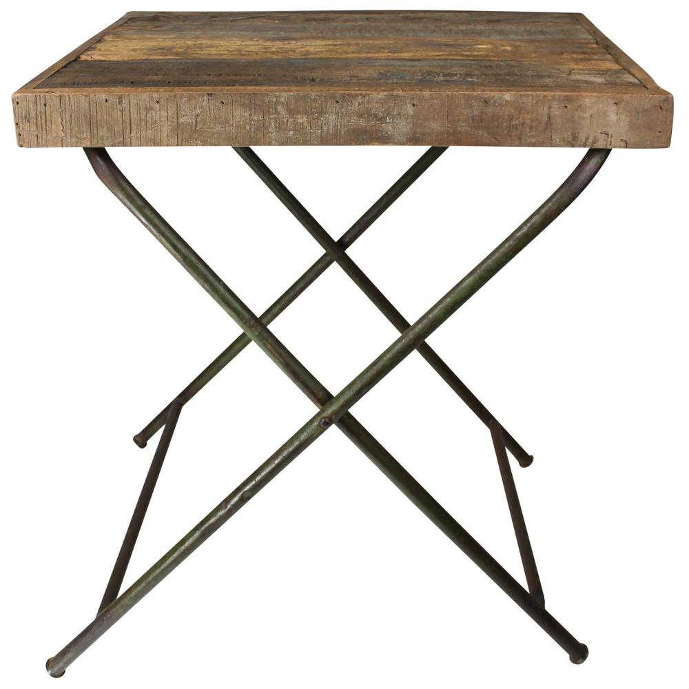 Reclaimed Wood Folding Table. Picture 2