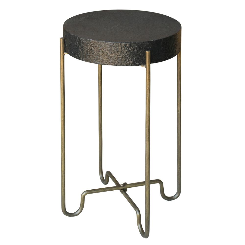 Black and Gold Side Table. Picture 1