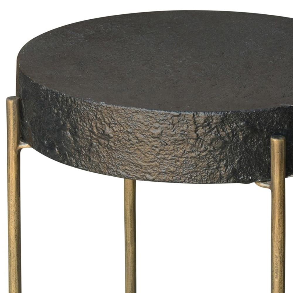Black and Gold Side Table. Picture 5