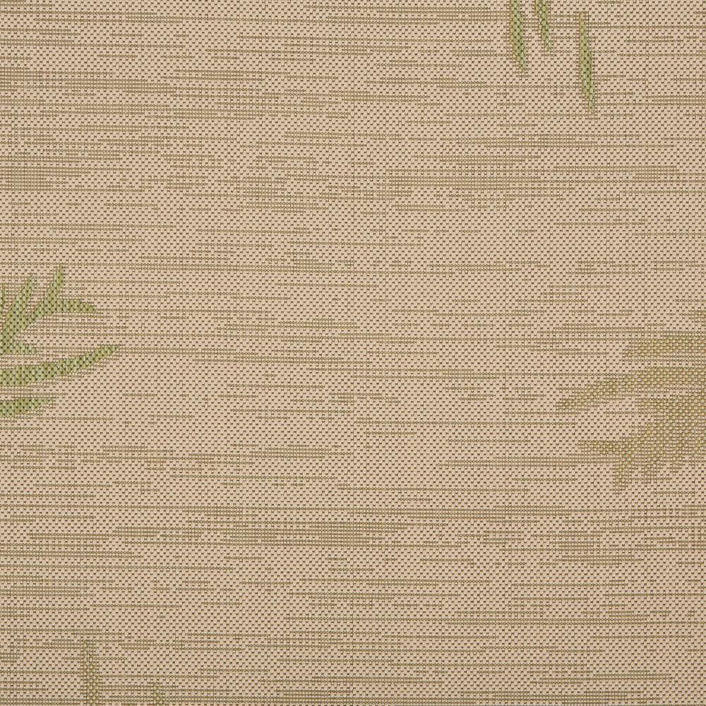 2’ x 3’ Green Palms Indoor Outdoor Scatter Rug Beige. Picture 2
