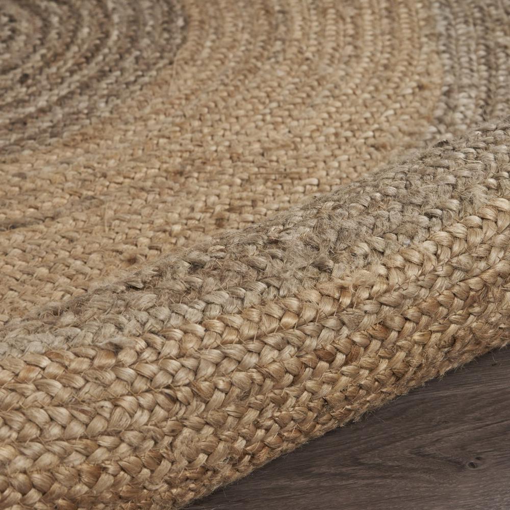 Two Toned Natural Jute Area Rug Natural. Picture 5