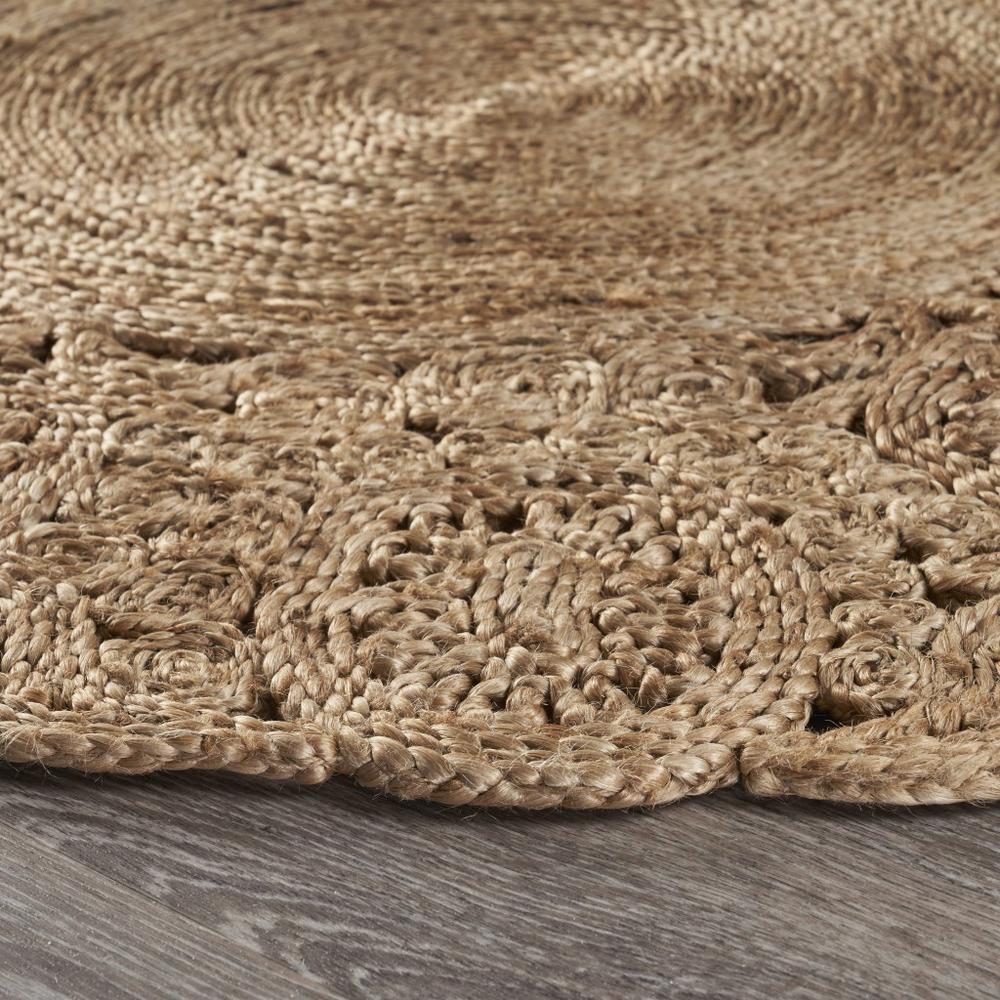 Natural Bloom Boutique Jute Rug - Natural. Picture 3