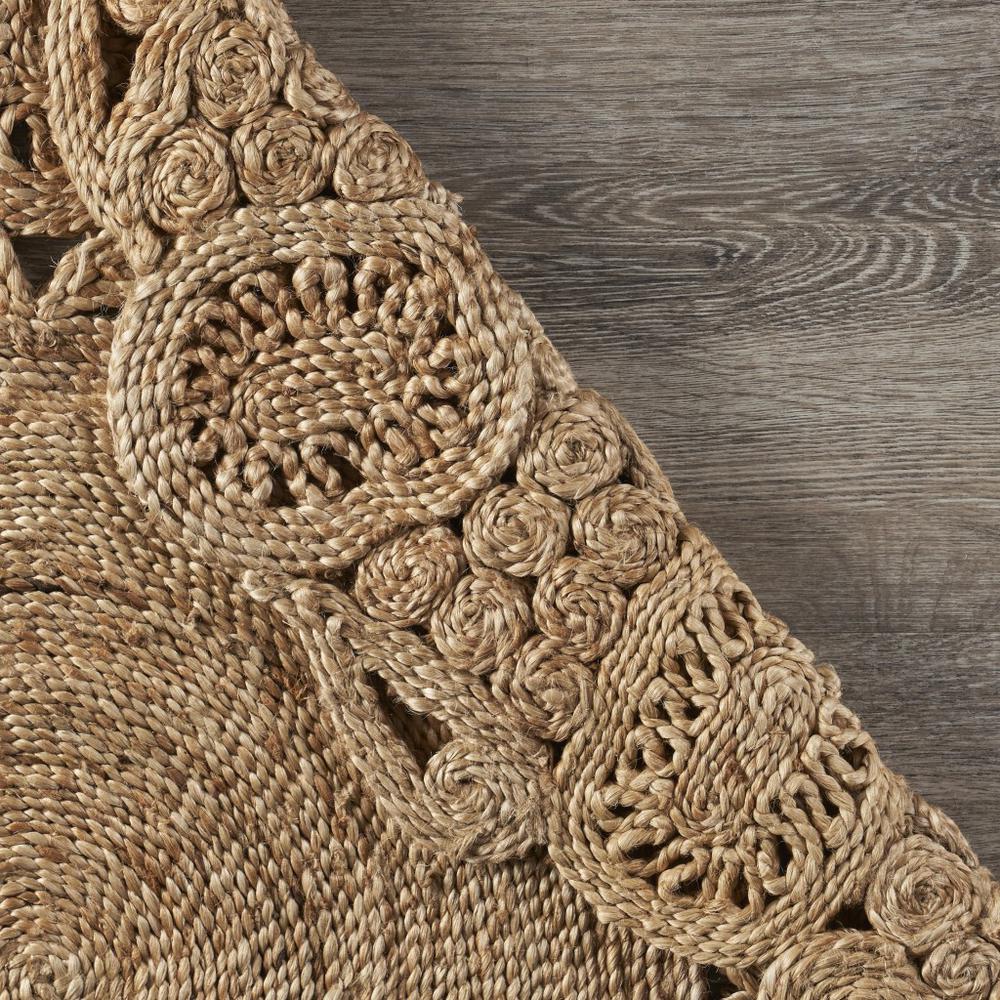 Natural Bloom Boutique Jute Rug - Natural. Picture 4