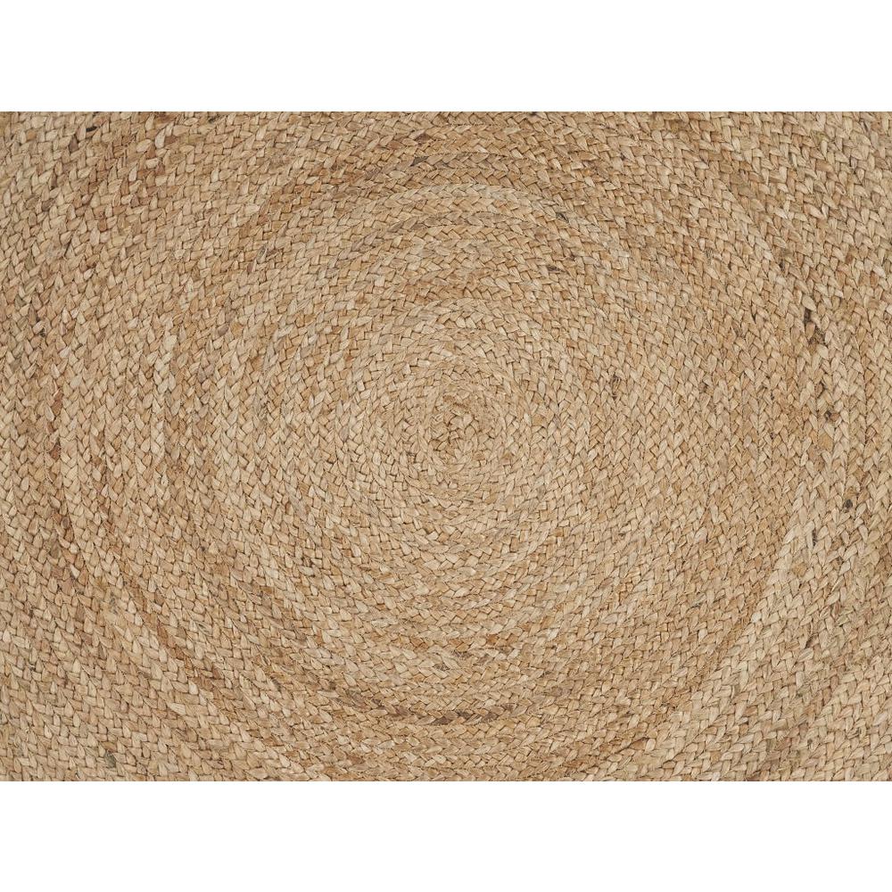 Classic Simple Natural Jute Area Rug Natural. Picture 2