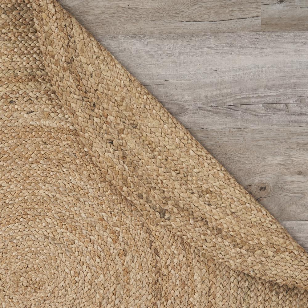 Classic Simple Natural Jute Area Rug Natural. Picture 4