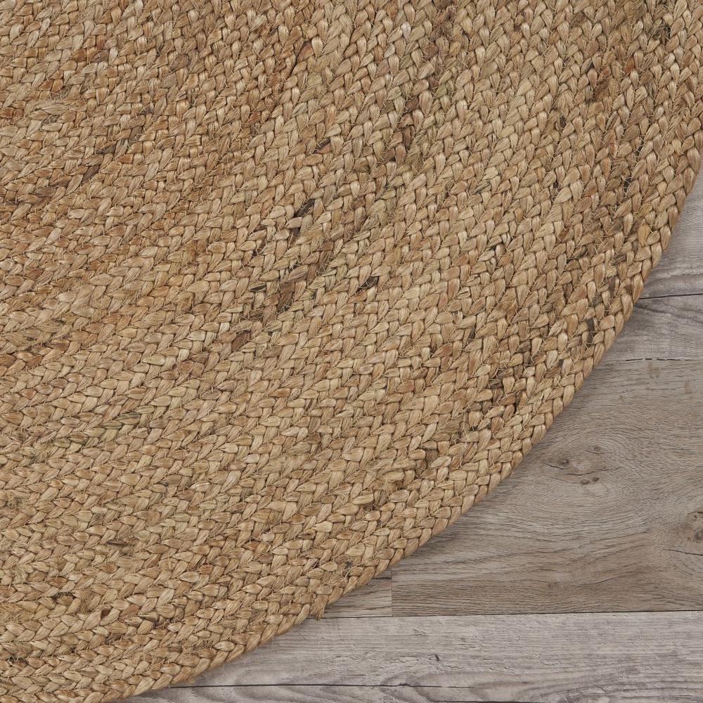 Classic Simple Natural Jute Area Rug Natural. Picture 6