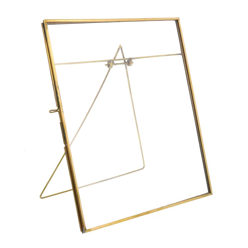 XL Gold Metal Vertical Glass Frame B. The main picture.